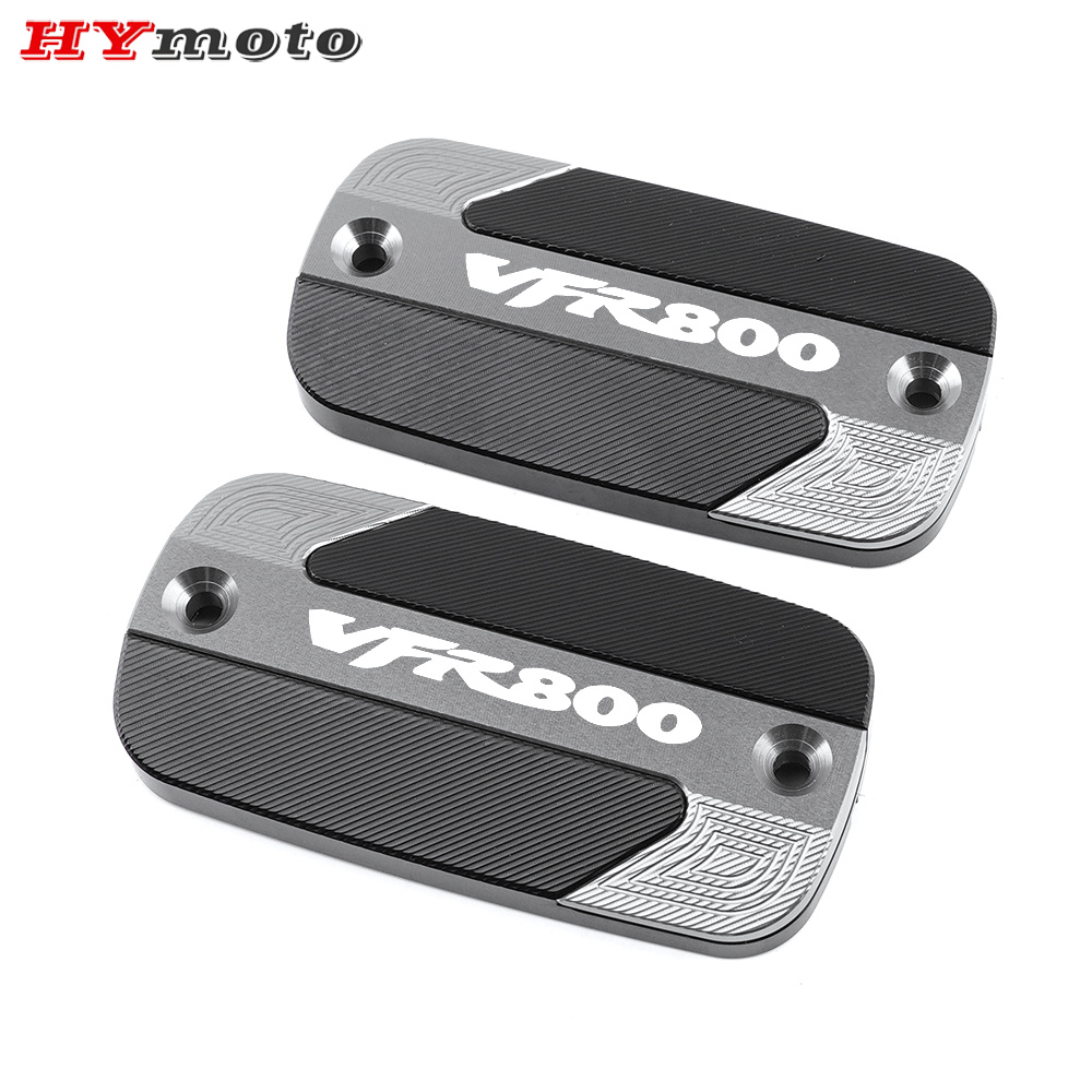 For Honda VFR 800/800X Crossrunner/800F/1200X Crosstourer VFR800 CNC Aluminum Front Brake Cylinder Caps Fluid Reservoir Cover