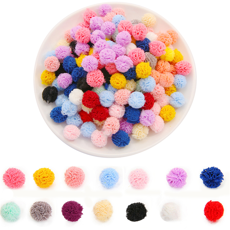 15mm Korea Ballo in pizzo Garze fai da te Garza elastica Pompoms Craft Mash Pendente le forcine di gioielli che producono accessori