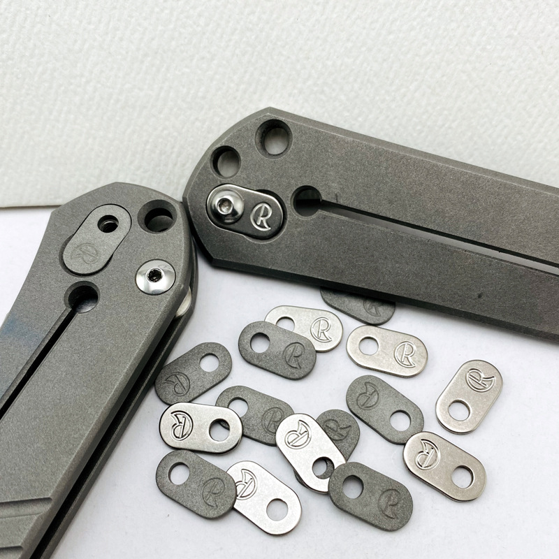 Niestandardowy tytanowo -stopowy nóż Klips Filler Patch Cris Chris Reeve Large Small Sebenza Inkosi Umnumzaan DIY Parts