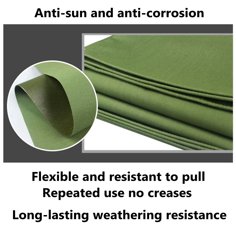 0,75 mm armée en toile verte camion canopys tarpaulin auvent extérieur en tissu étanche pour animaux de compagnie de la maison de compagnie imperméable