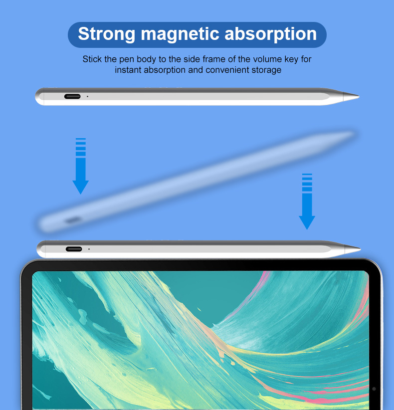iPadのApple Pencil 2のスタイラスペン9/8th/7th/6th Gen 2018-2022 iPad Mini 11/12.9インチパーム拒否