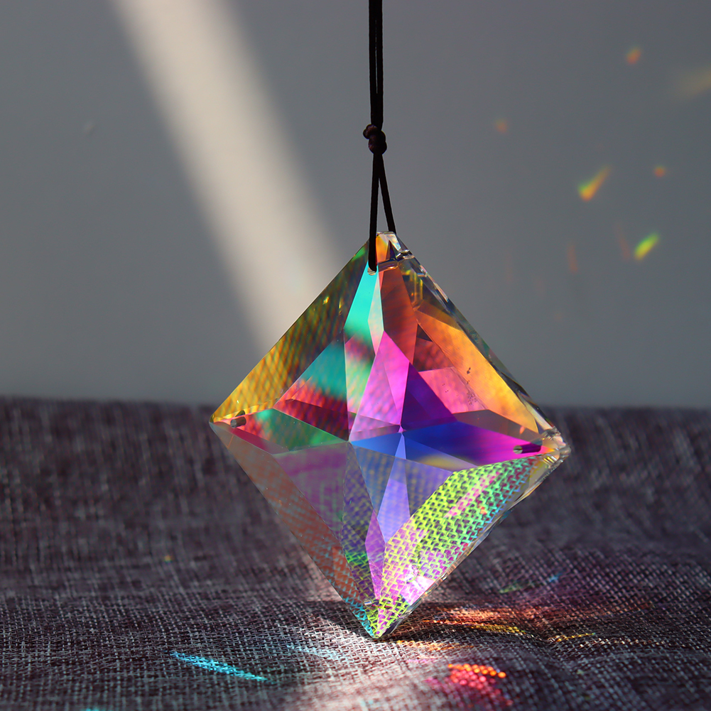 Hängande kristaller Prism Rainbow Maker Chandelier Crystal Pendant droppar Diy Ornament Craft Home Wedding Decor