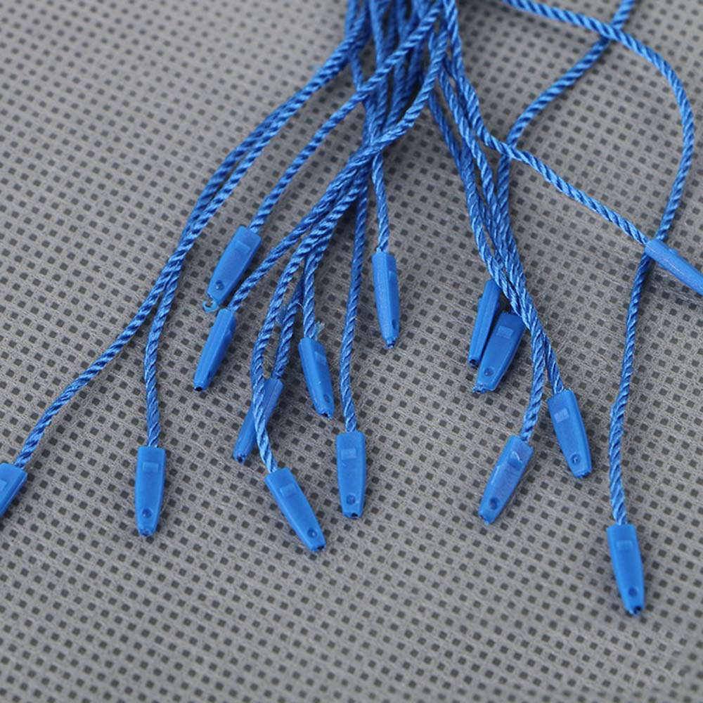 quadrati tag in plastica corda bianca beige neri etichette a appendiali colorati in poliestere corda serra a schiocco fusoliera