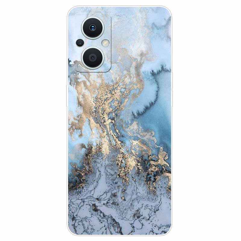 قضية Oppo Reno7 Lite 5g Cover Marble TPU Soft Silicone Phone Cases for Oppo Reno 7 Lite Case Reno7lite 2022 Clear Pumper