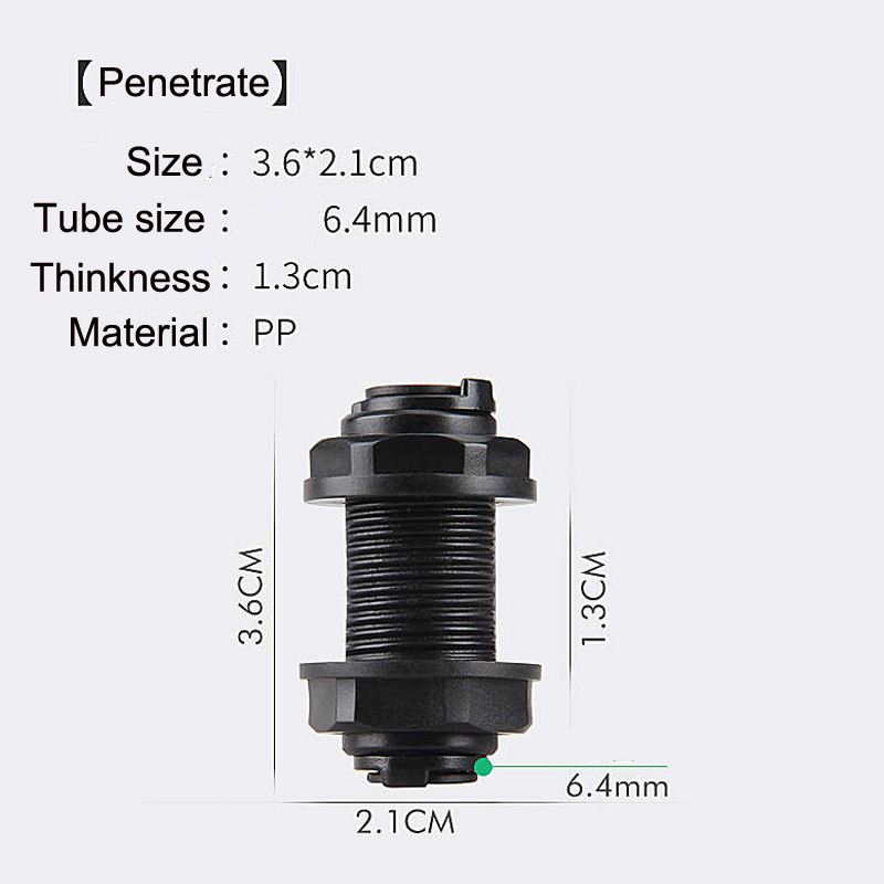 ENTENCO Connections to A Water Pipe 1/4" Tube OD Plastic Slip Lock Tees Quick Connect Misting Nozzle Tees Hose Accessories