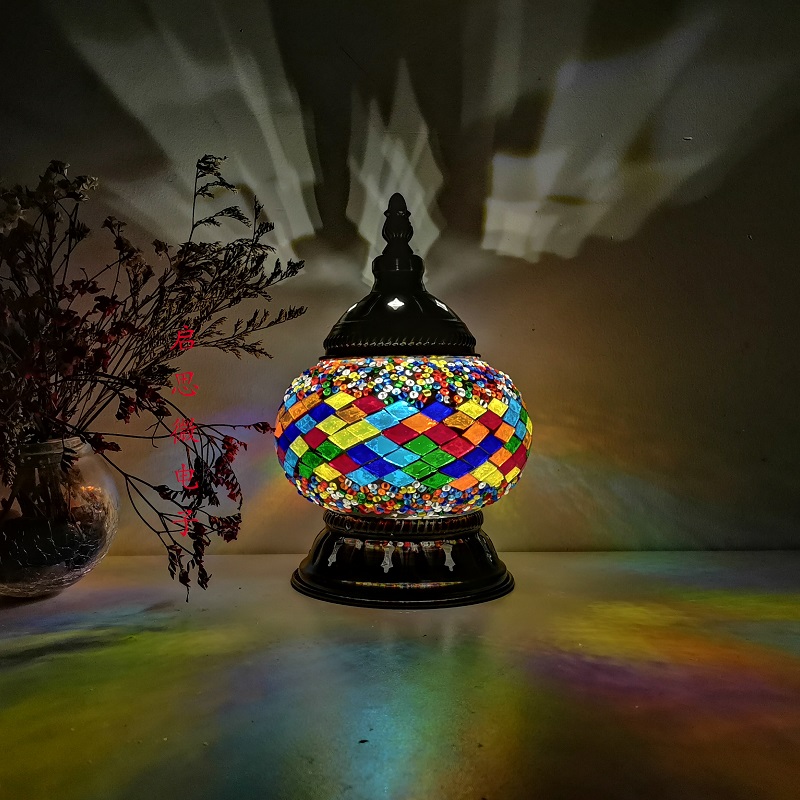 Bricolage Turkish Mosaic Night Light Material Package de table artisanale LAMPE LAMPE AVANT CADEAU BIRLANGE CADE LAMPARA DE NOCHE DORMITorio