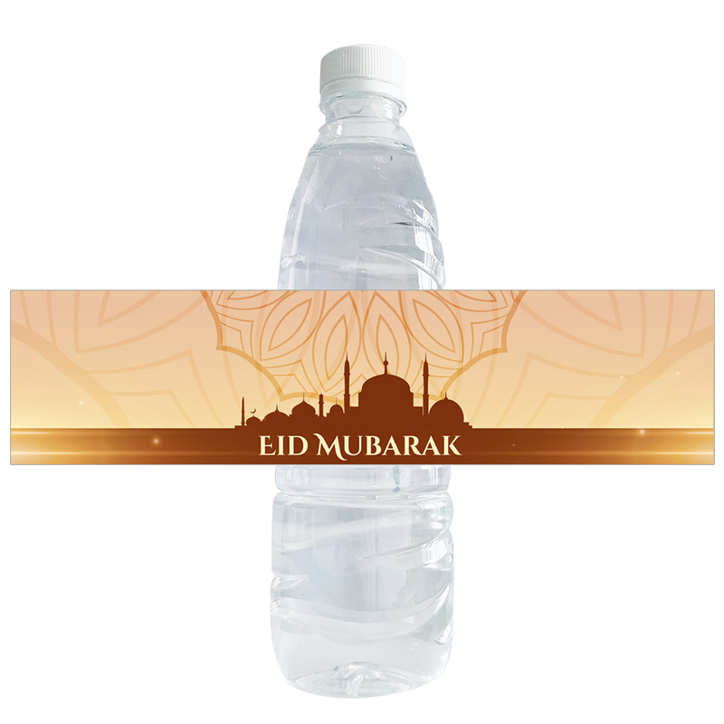 Eid Mubarak Decor decorazioni la bottiglia d'acqua Etichette Adesivo sigillo adesivi regalo decorazioni fai -da -te Festival islamico musulmano