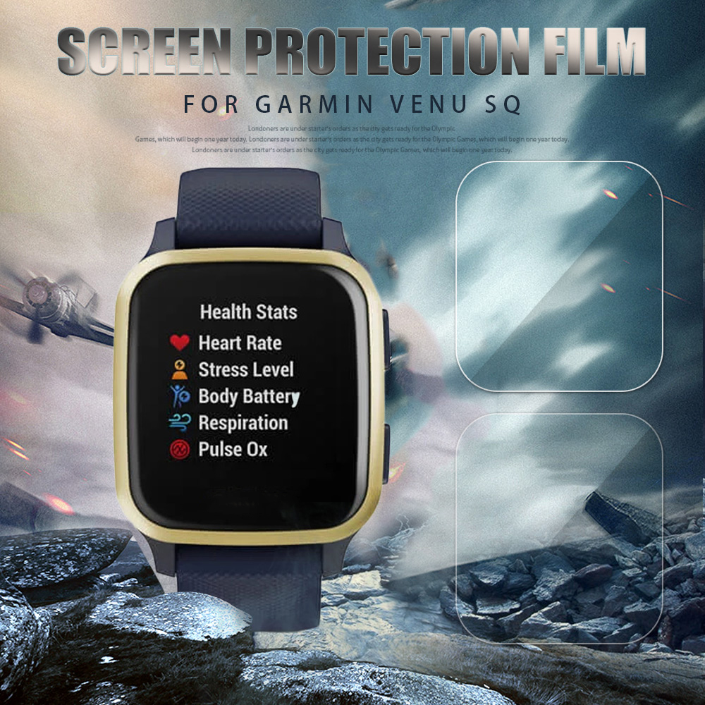 мягкое измеченное стекло не полное защитное пленка для Garmin Venu SQ SQ Music Smart Watch HD Screan Protect