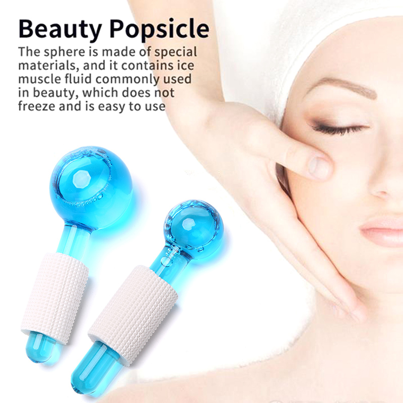 Livraison gratuite Beauty Crystal Ball Facial Refroidir glaces globes pour le massage des yeux