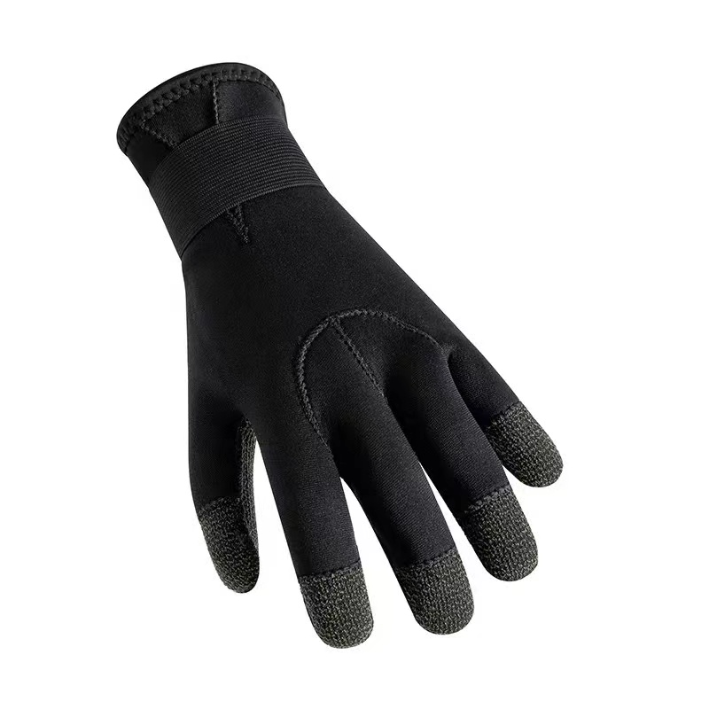 DEMMET 3MM Kevlar Diving Gloves For Underwater Hunting Non-slip Spearfishing Equipment Adjustable Black Gloves Drop Shipping