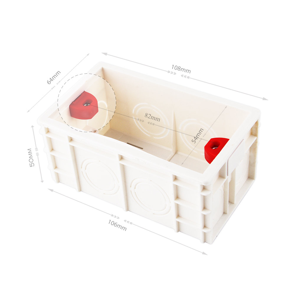 SMATRUL EU US Standard Wall Round Mounting Dark Box Internal Cassette Wiring Box for Light Switchソケット電気アクセサリ