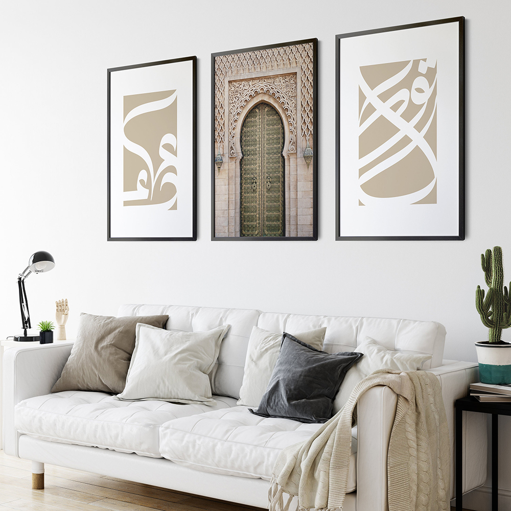 Vintage Moroccan Door Landscape Wall Art Pictures Canvas Painting Gallery Posters and Prints Interior for Living Room Home Decor