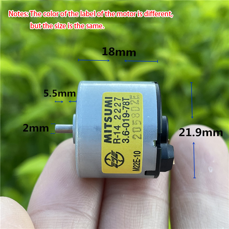 Japan Micro MITSUMI 310 Motor DC 3.7V-6V 6-Pole Rotor Engine High Torque Rare Earth Strong Magnetic for Tattoo Machine/ Shaver