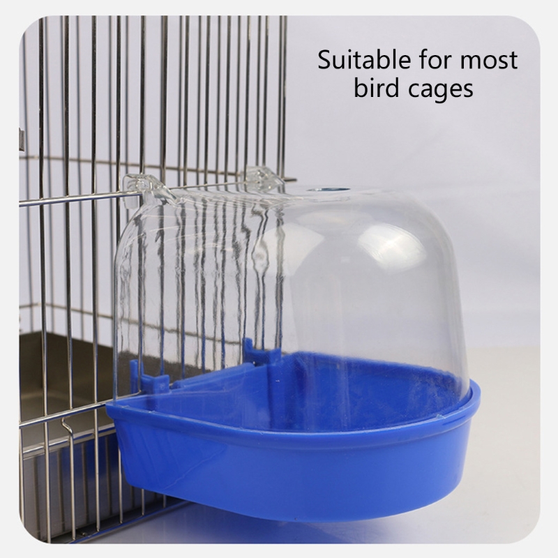 Bird Bath Box Parrot Bathing Cage Accessoire voor kleine vogels Parakeet Canary Budgerigar Justbirds transparante top