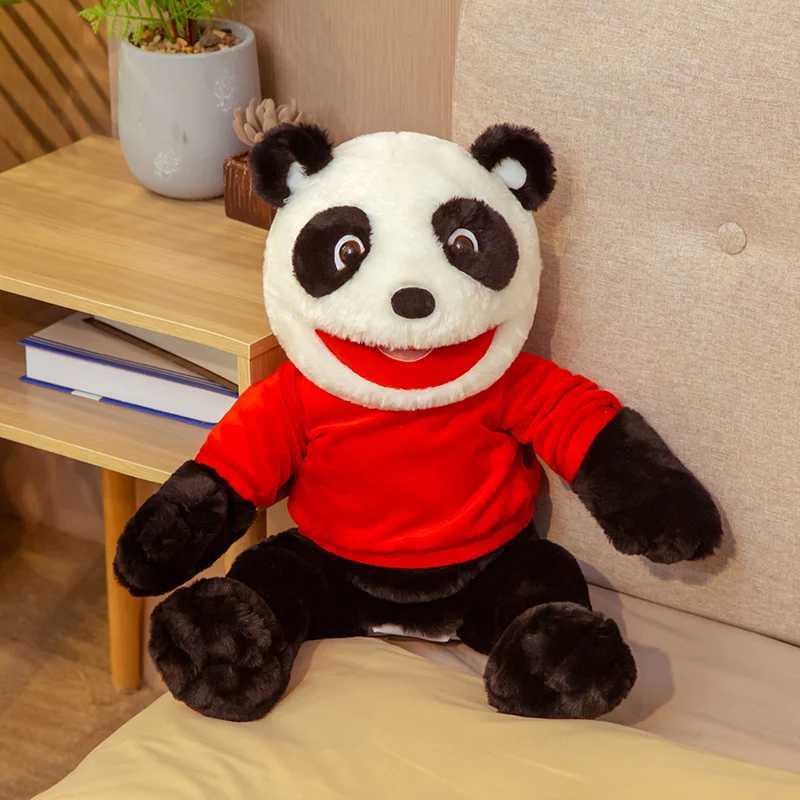 Plüschpuppen 60 cm große weiche Puppe niedliche Tierhand -Puppen -Kinder -Theater -Performance -Requisiten Horror Puppe Dinosaurier Panda Plüsch Spielzeug Kindergeschenk J240410