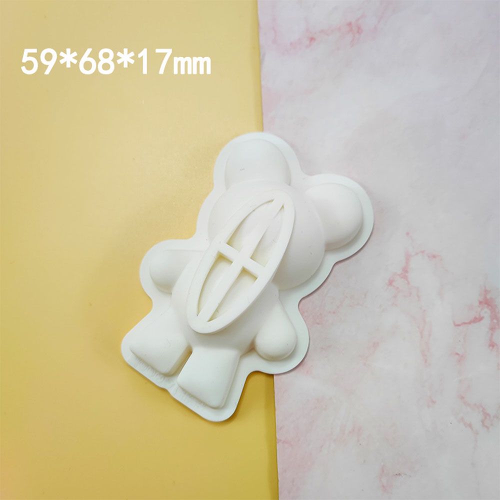 3D Chocolate Bear Silicone Mold Baking Tools Handgjorda stor storlek Breakerbar kakform för chokladbombe gelé kupolmousse