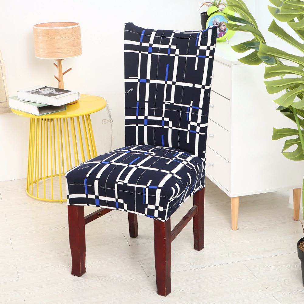 Spandex Anti-Dirty Chair Deckungsabdeckungen Abnehmbarer Stretch Stuhl Cover Blumendrucksitzabdeckung für ein Hochzeitshäuser Hotel Bankett