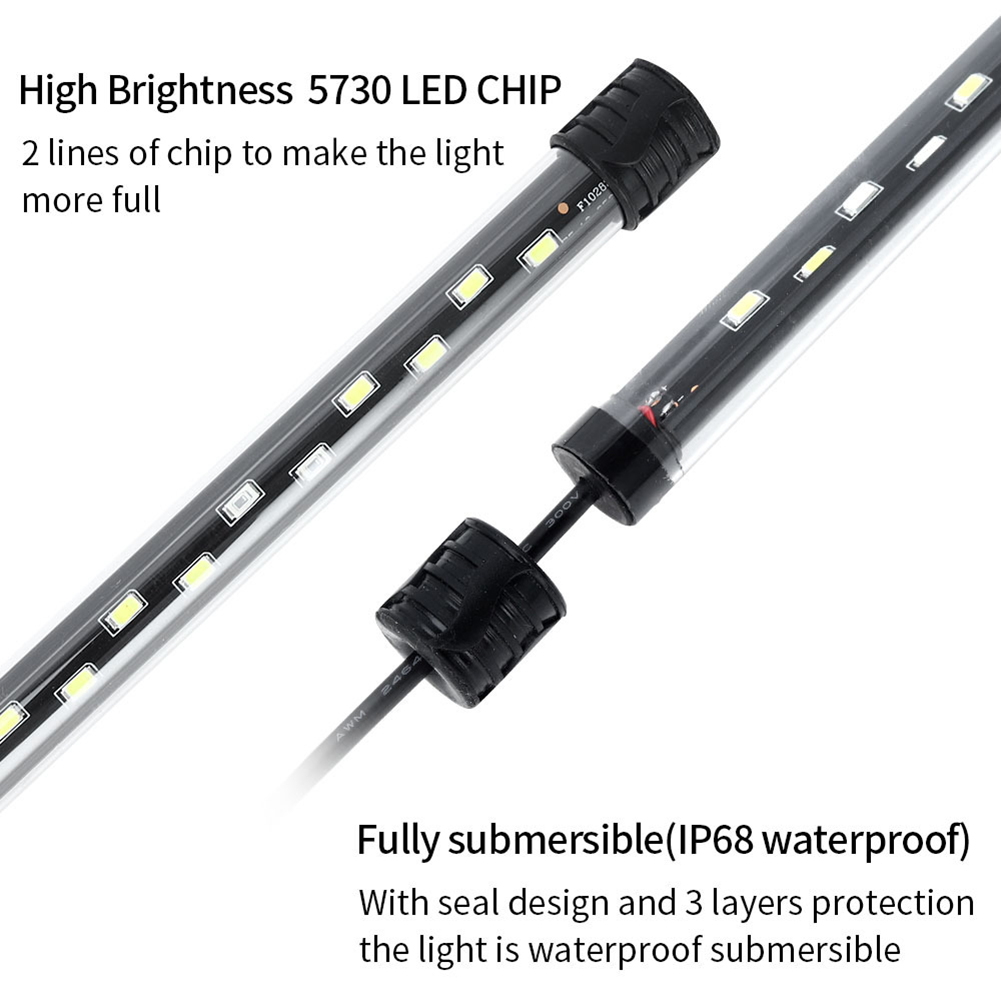 18-58 cm Light Aquarium LED INCIRO INFERIORE CLIP FACK LIGHT LIMINA LAMPAGGIO DI RAMITÀ SUGGERIMENTI LAMPAGGIO DI coltivazione 90-260V