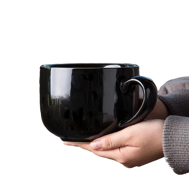 Grande capacidade de caneca de café com café com grande capacidade de caneca de caneca de aveia de leite de leite instantâneo Bowl Bowl Novelty Gifts Best for Your Friends