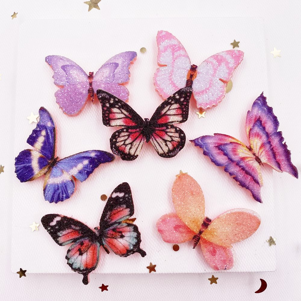 NOWOŚĆ FEN FILL BLUTTER PAILLETTE KOLEKTUJ CUTY Motyl Applique Wedding DIY Patch Patch Akcesoria