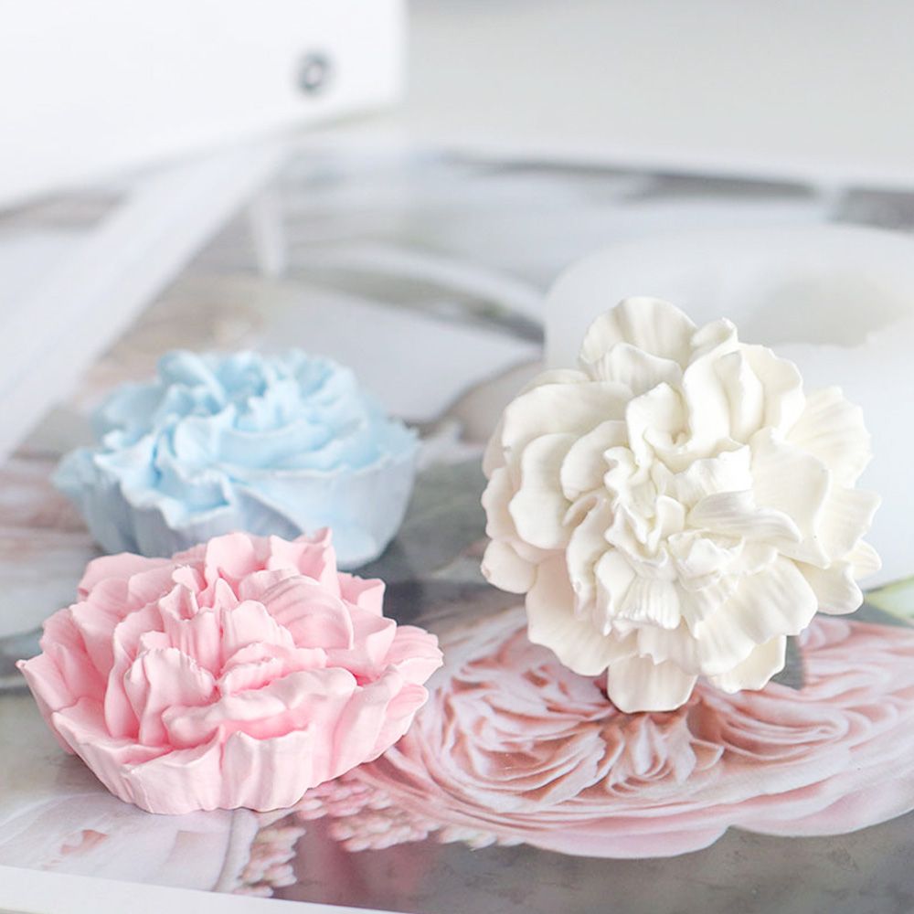 Rose Flower Soap Silicone Mold voor zeep kaarsenhars ambacht gips maken doe -het -zelf
