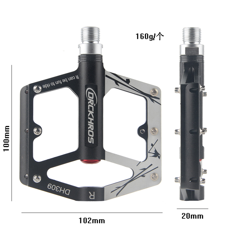 Aluminum Alloy Mountain Road Bike Accessories Anti-Slip Ultra Light Bike Pedals Quick Release Pedals Flat MTB 3 Bearings Pedals