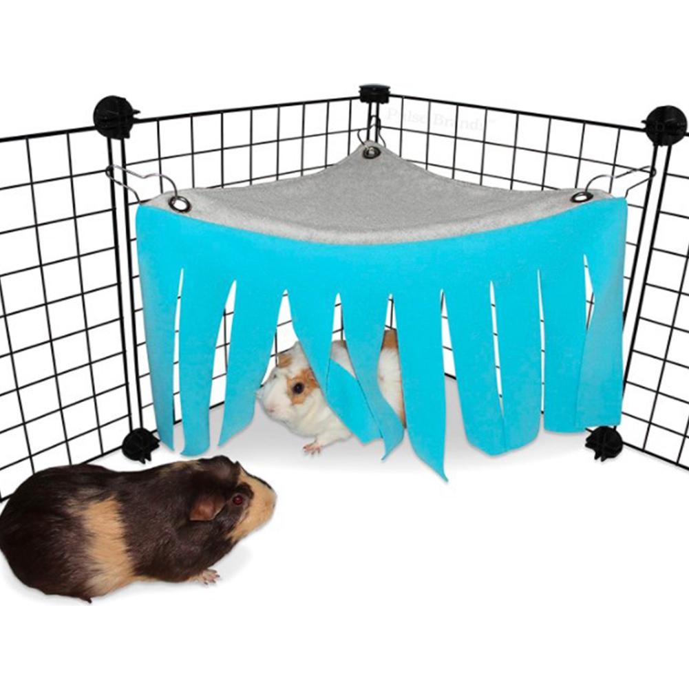 Tassel Hängematte Ecke für Ttortoise Hamster Meerschweinchen Kaninchen -Tierheim Zelt Nest