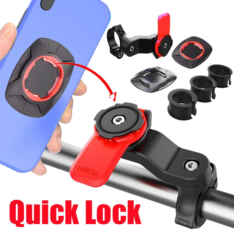 Hızlı Kilit Mount Motosiklet Bisiklet Telefon Tutucu Stand Ayarlanabilir Destek Moto Bisiklet Talonu Mirro Bracket Xiaomi iPhone