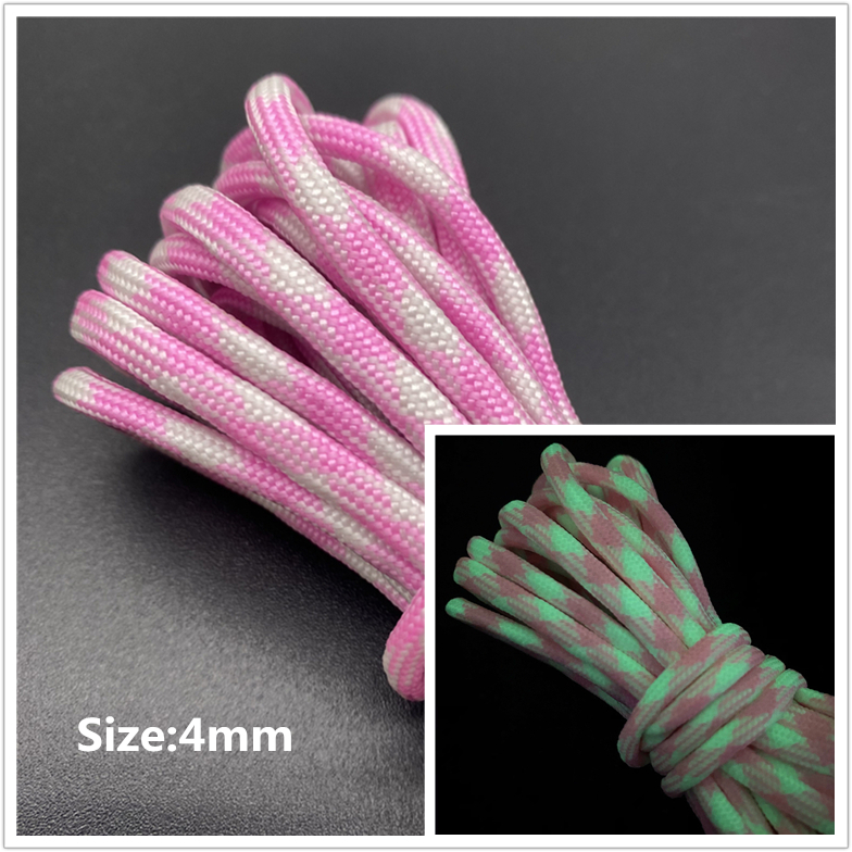 5yards2mm 4mm Luminous Rope Para cord Parachute Cord Lanyard Rope Mil Spec Type DIY Bracelet Cord Accessories