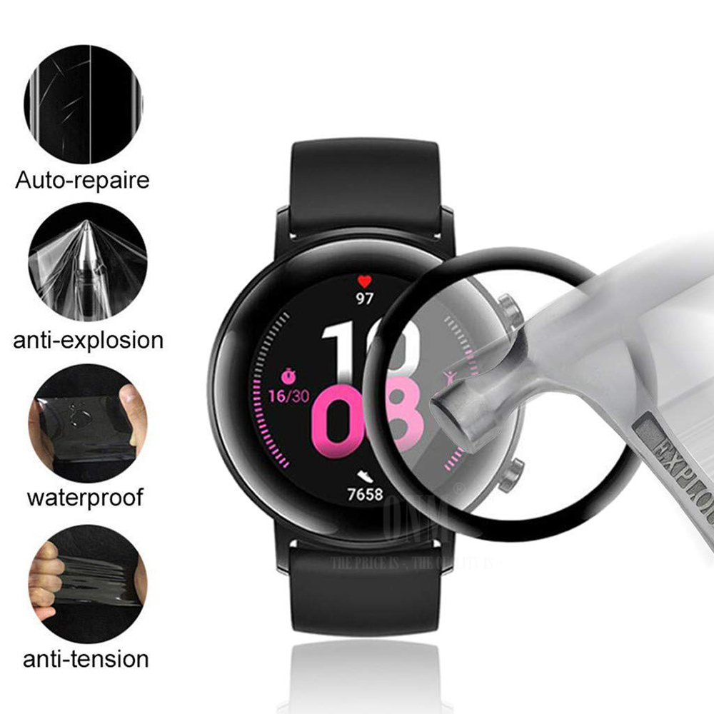 Couverture de film de protection douce 5d Edge incurvé pour Huawei Watch GT2E GT 2E Sports Vitality Screen Protector pas de verre