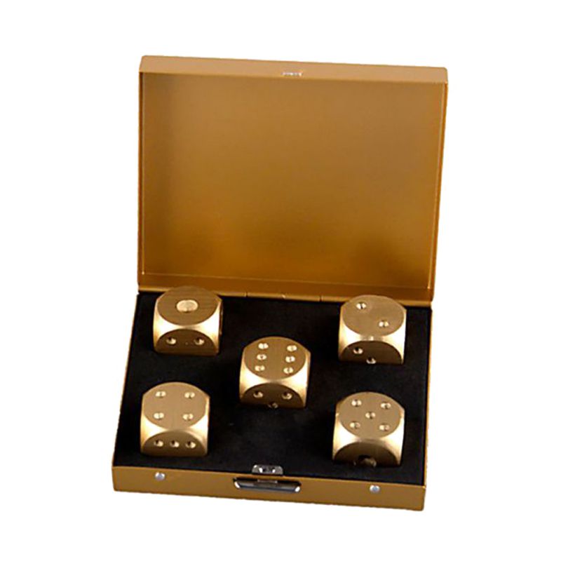 Aluminium Alloy Metal Dices Set Whisky Dice Stones Gilce Cubes Bucket Réutilisable Garder le vin Chilling Poker Party Dice ACCESSOIRES