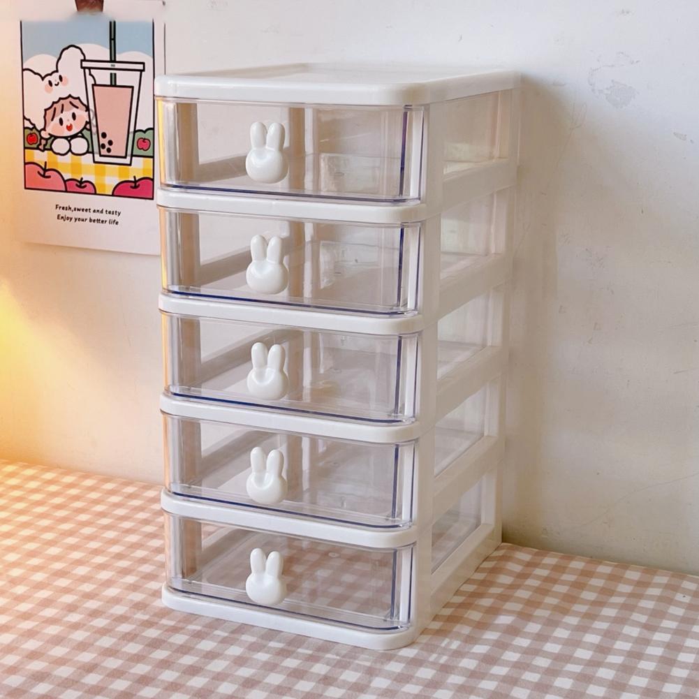 Desktop trasparente box di cartoleria da stoccaggio di plastica Destina di plastica Organizzatore di gioielli Container Makeup Rack Cosmetic Rack Home Supply Home