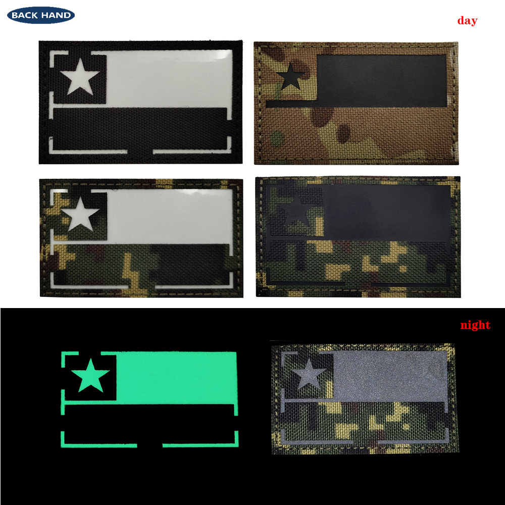 Bandiera del cile IR RACKODIDE RACCHIAMENTO RACCHIAMENTO TATTO TACTICO BASSO