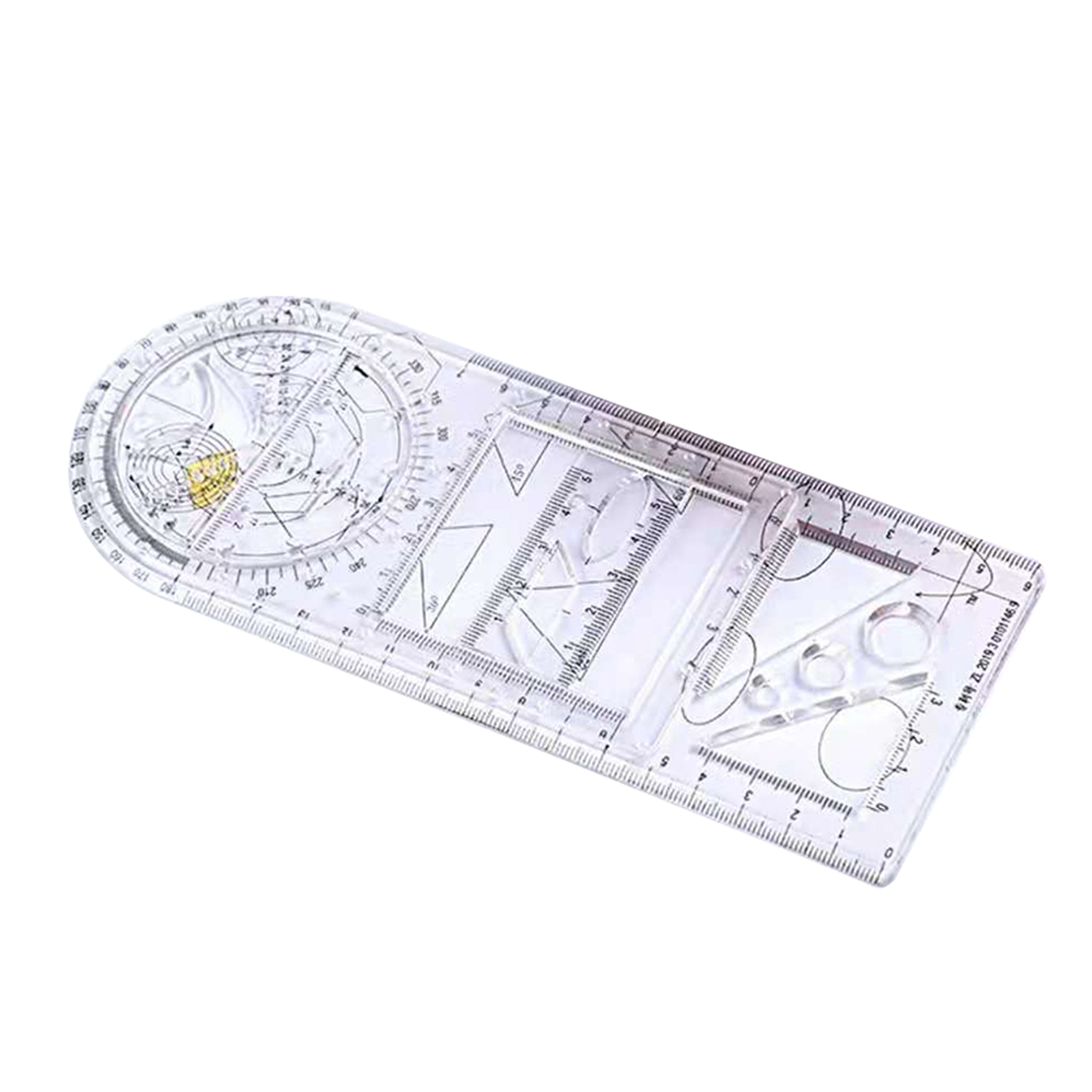 Multifunctional Geometric Ruler Geometric Drawing Template Measuring Tool For School Office Architecture Supply
