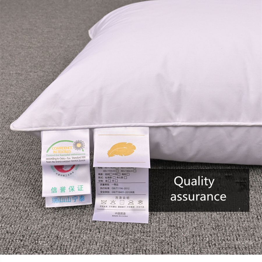 95% White Goose Down Pillow Five-star Hotel Goose Feather Pillow Single Healthy Memory Pillow Orthopedic Pillow