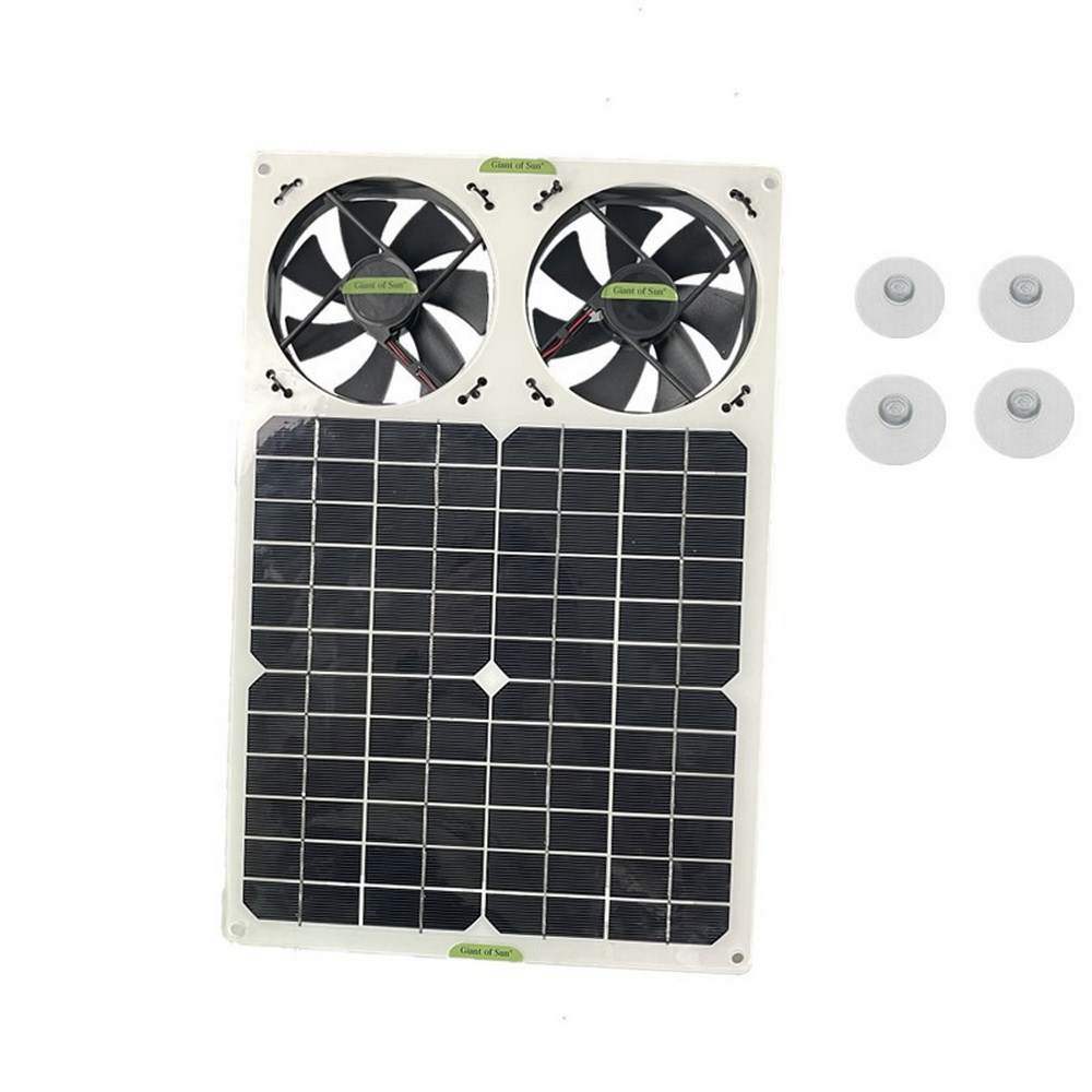 10W 40W 100W 12V Échappement solaire Échappement Extracteur d'air 6 pouces Mini ventilateur Panneau solaire Panneau alimenté pour chiens Poulet House Greenhouse