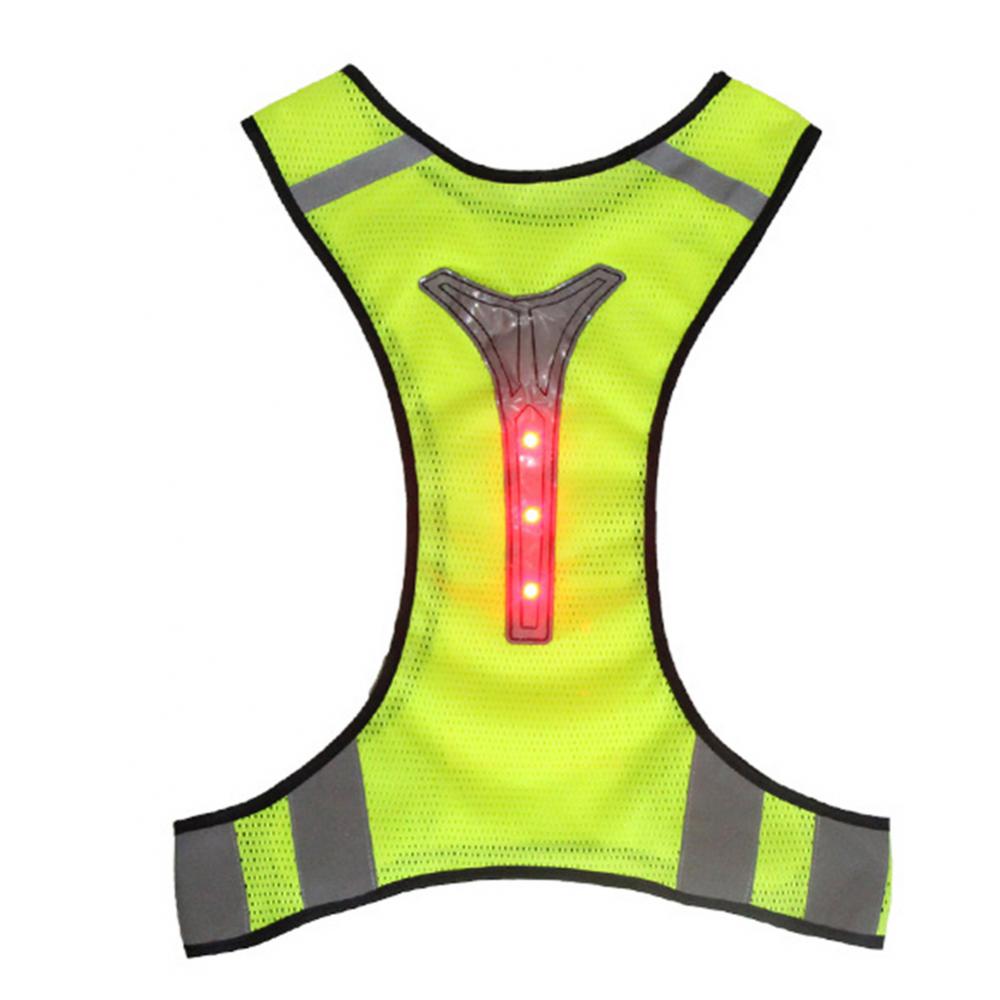 LED SACE POUR LE COLLET Réflexion Haute visibilité Veste de moto Veste Night Night Warning Warning Safety Mabet for Traffic Work Team Uni