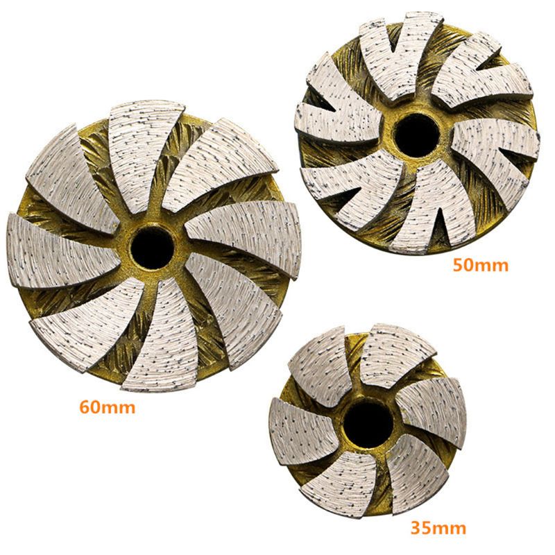 35 50 mm Diamond Disque Dry Grinceing Disc Bol Forme de béton Masonry Granite Moule d'angle de pierre en marbre Outils dédiés