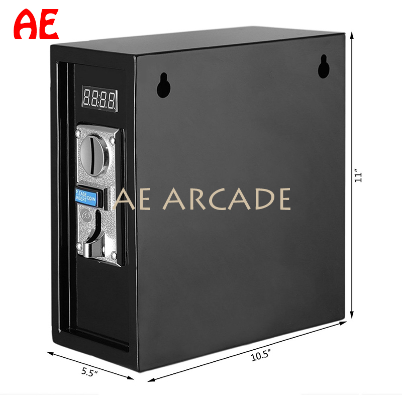 Boîte de contrôle de la minuterie opérée de la pièce Multi Coin Acceptor Coin pour lavage de massage de la machine Regarder TV Beach Shower Winky Store