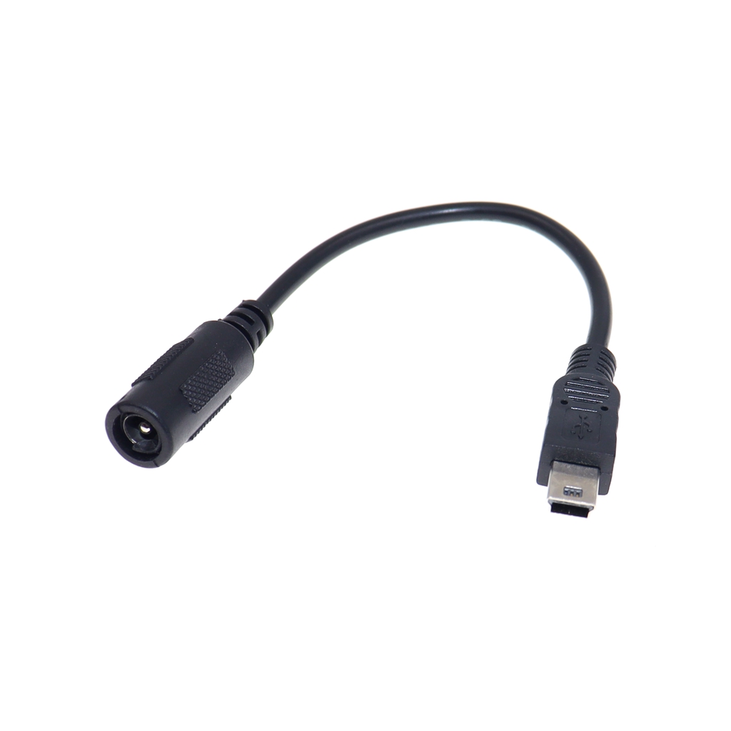 90/180 derece DC Güç Adaptör Dönüştürücü Mini USB Erkek TO 5.5x2.1mm Dizüstü Bilgisayar Bilgisayar Bilgisayar PC için dişi jak konnektörü