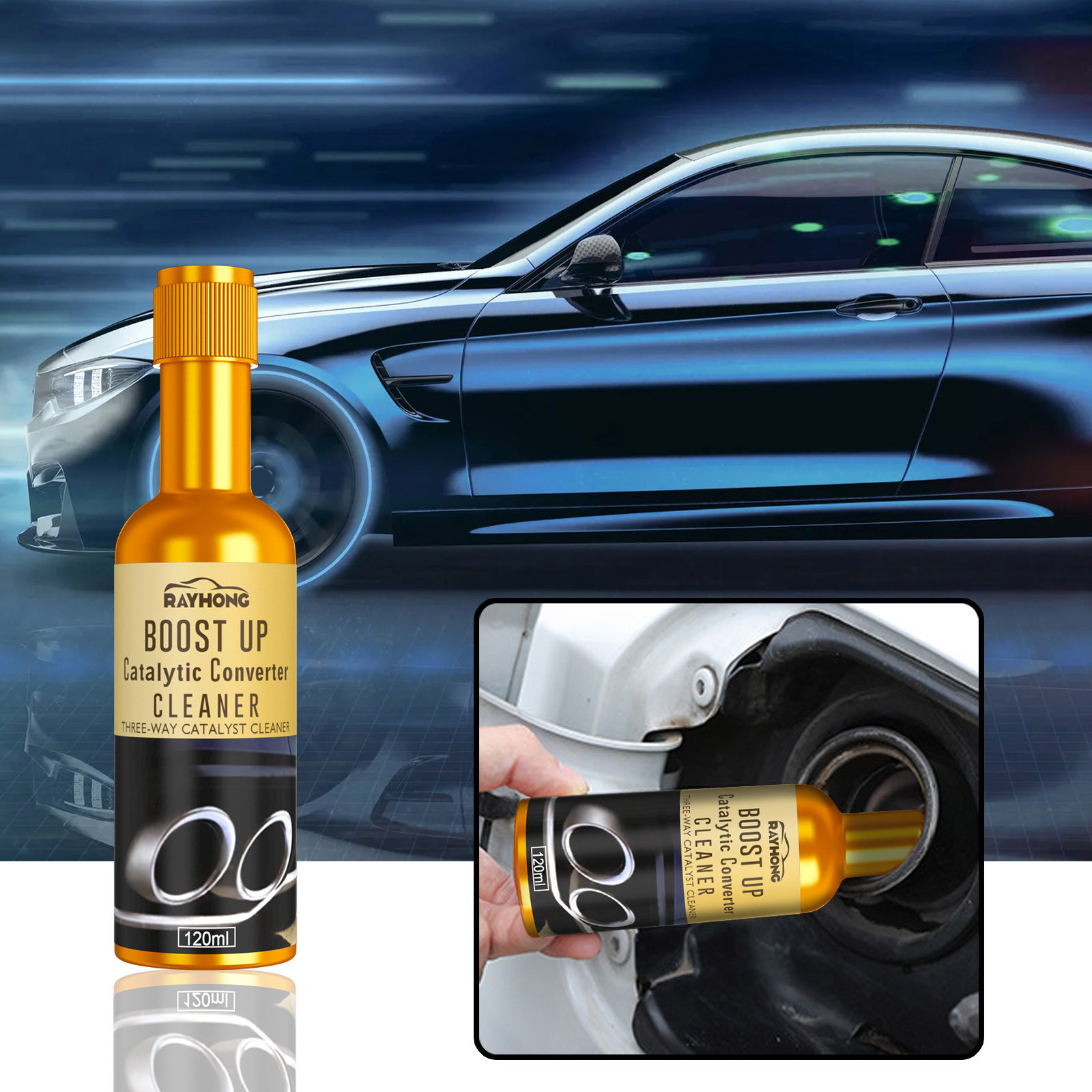 Pulsante auto pulizie esterni Cleaner autorizzatore Auto Pulsante Motore Catalytic Converter Cleaner Diesel e Flex Diesel e Flex