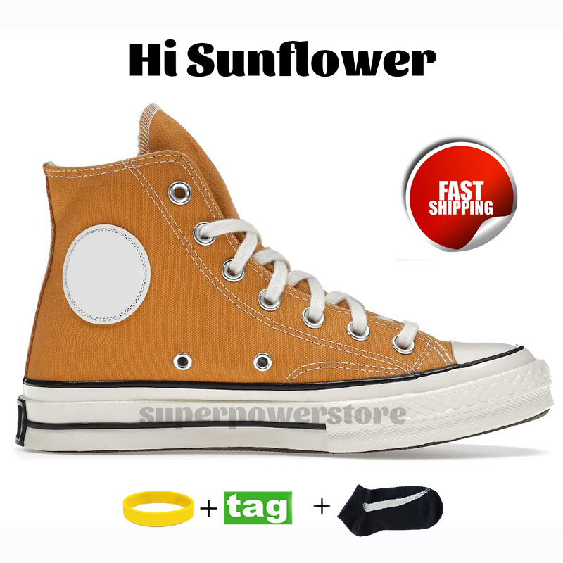 Designerskie trampki męskie buty Casual Buty klasyczne luksus 70 Oxi optyczne białe płótno Hi czarny pergamin Sunflower Green All Star Burgundy Emalid Red Women Treners