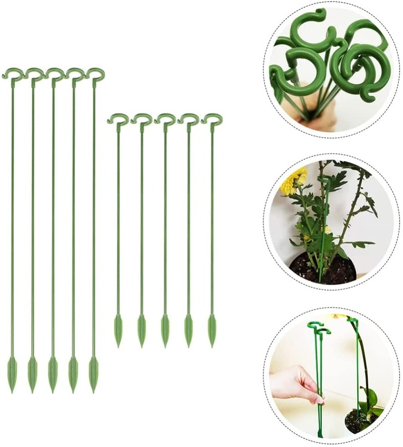 Butterflies Orchid Plant Support Stake Succulents Flower Fiberglass Stand Plant Potted Support Rods Garden Plant Stakes