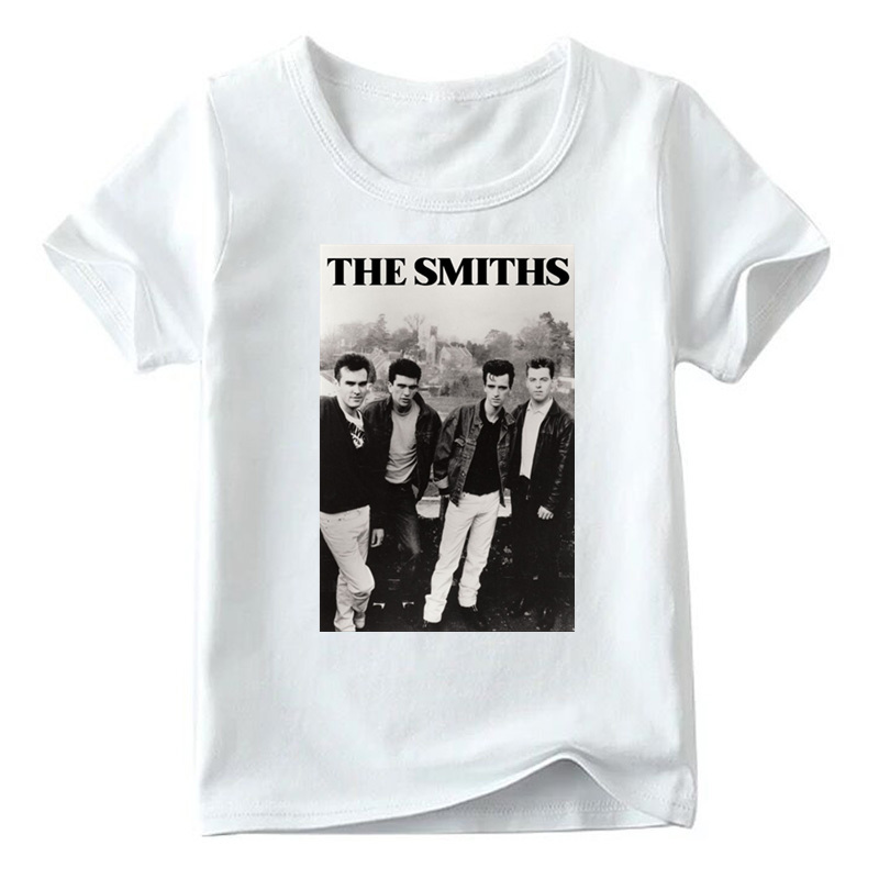 Kinder die Smiths England Rock Band Print T Shirt Jungen und Mädchen Sommer Kurzarm weiße Tops Kinder Casual T-Shirt, ooo4176