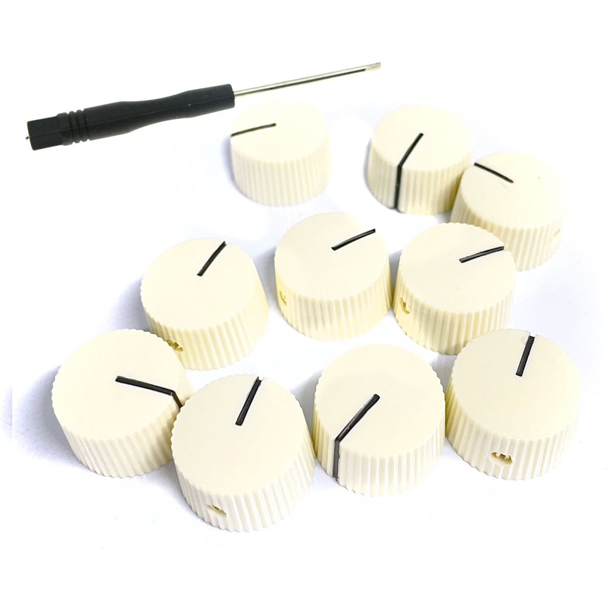 Ivory/Black Vintage Guitar Knob Barrel Guitar Amp Knop Versterkingsknoppen voor Fender Guitarra Accesorios Para Guitarra