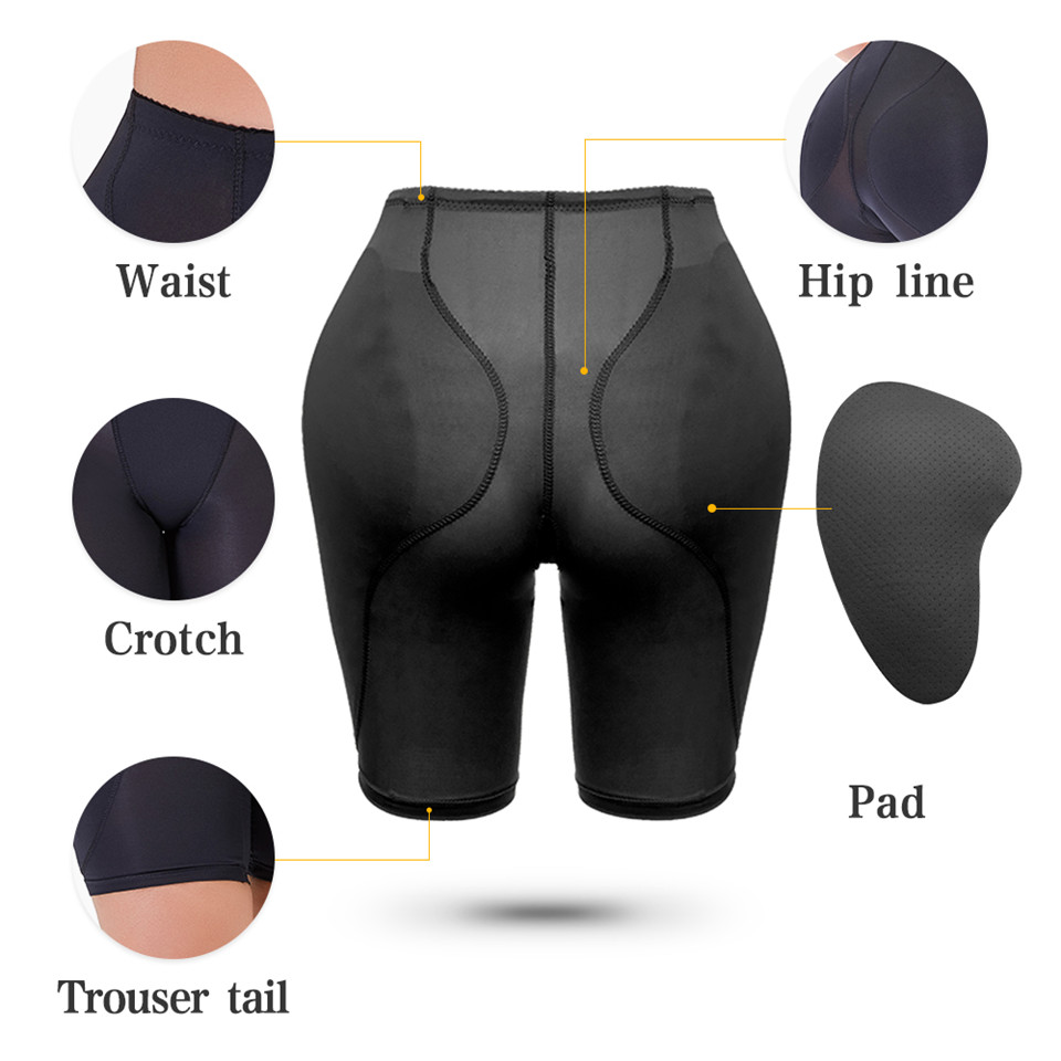 Fake Butt Push Up Women Buttock Padding trosor midja tränare Shapewear Hip Enhancer lårtrimmer Hip Pad Body Shaper Shorts