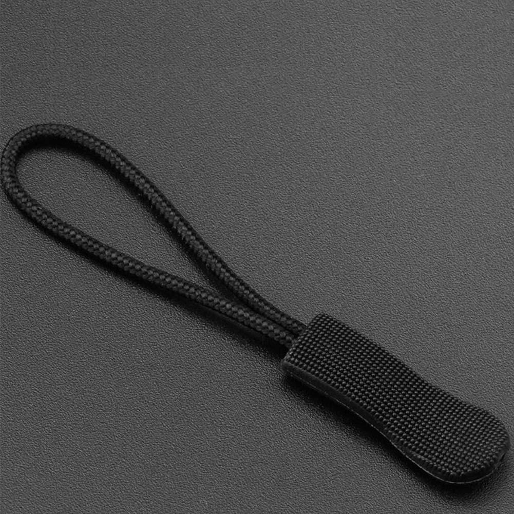 10 -stcs/pack rits trekkers snoeruiteinden riem lariat zwart ritssluiting tabblad vervangende clip voor het naaien van reistas koffer tent