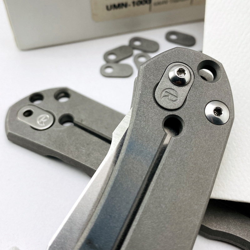 Niestandardowy tytanowo -stopowy nóż Klips Filler Patch Cris Chris Reeve Large Small Sebenza Inkosi Umnumzaan DIY Parts