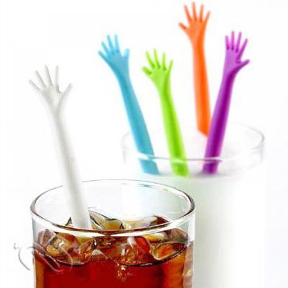 /paquete Cóctel colorido Swizzle Stick Drink Wine Stirrer Muddler Puddler a mano bebida Bar de cocina Suministros de bricolaje