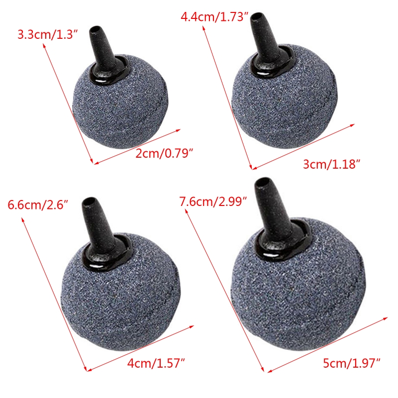 Air Pedra Bubble Difusor Ball Stone Stones Acessórios de bomba de ar aerador para lagoas de aquário Hidroponia do tanque de peixes